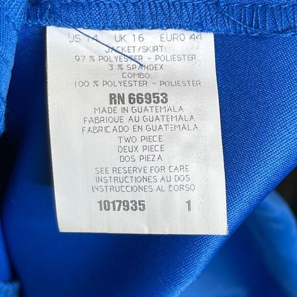 Vintage Leslie Fay Skirt Set Blue - Picture 10 of 15